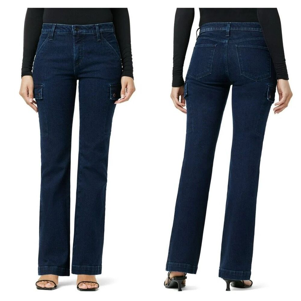 Joe’s Jeans $198 Frankie Cargo High Rise Bootcut Jeans Dime Wash 26 NEW